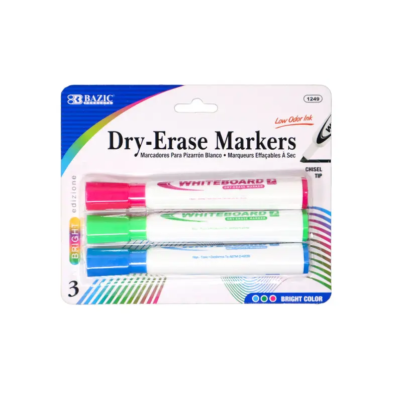 DRY ERASE MARKER BRIGHT COLOR CHISEL PQ.3