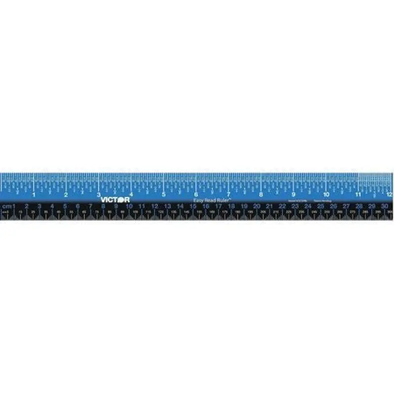 EASY READ RULER 12" PLASTIC