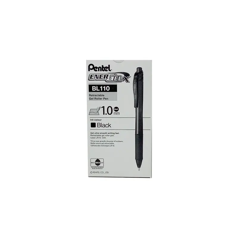 ENERGEL-X GEL RT PEN BLACK BOLD 1.0