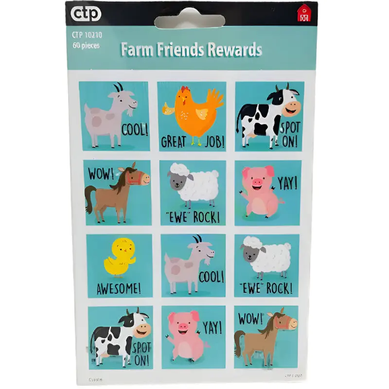 FARM FRIENDS REWARDS STICKERS 60 STICKERS
