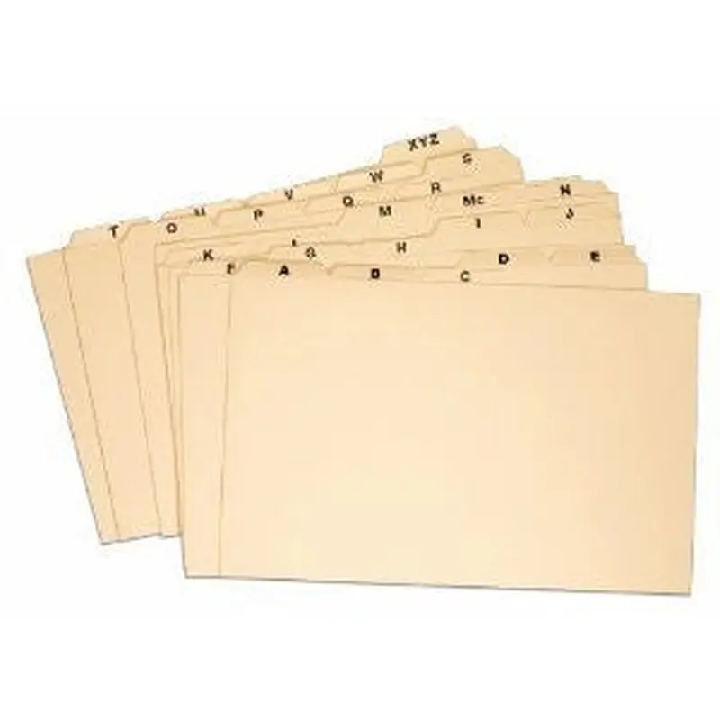 FILE GUIDE MANILA LETTER A-Z