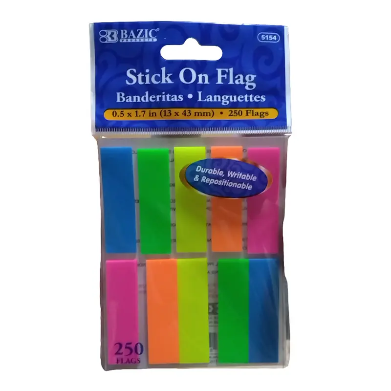 FLAGS NEON COLOR CODING .5" X 1.7" PQ.10