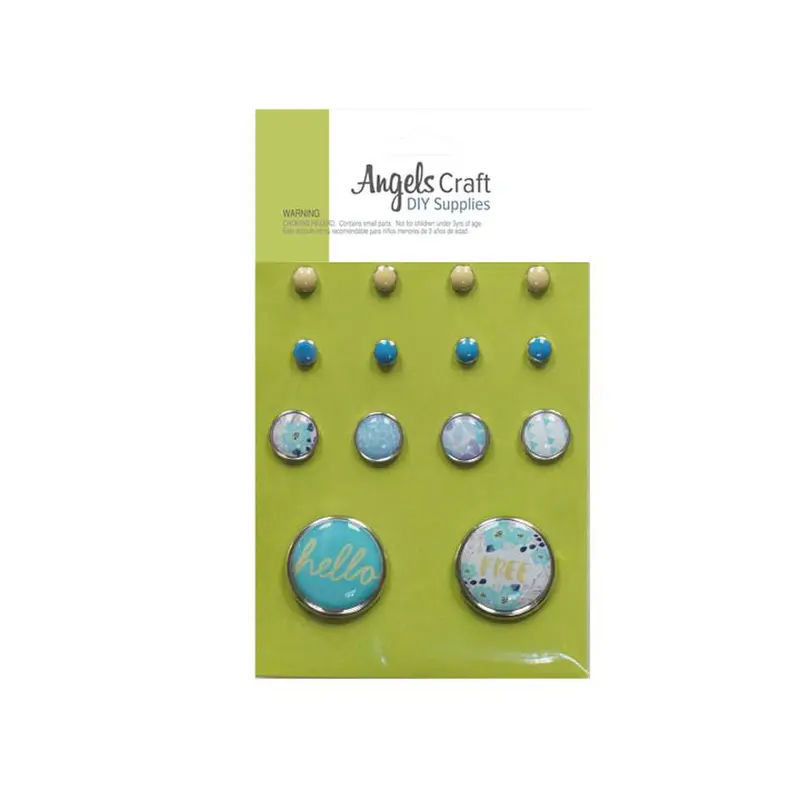 FLORAL BRAD PINS 14 PC