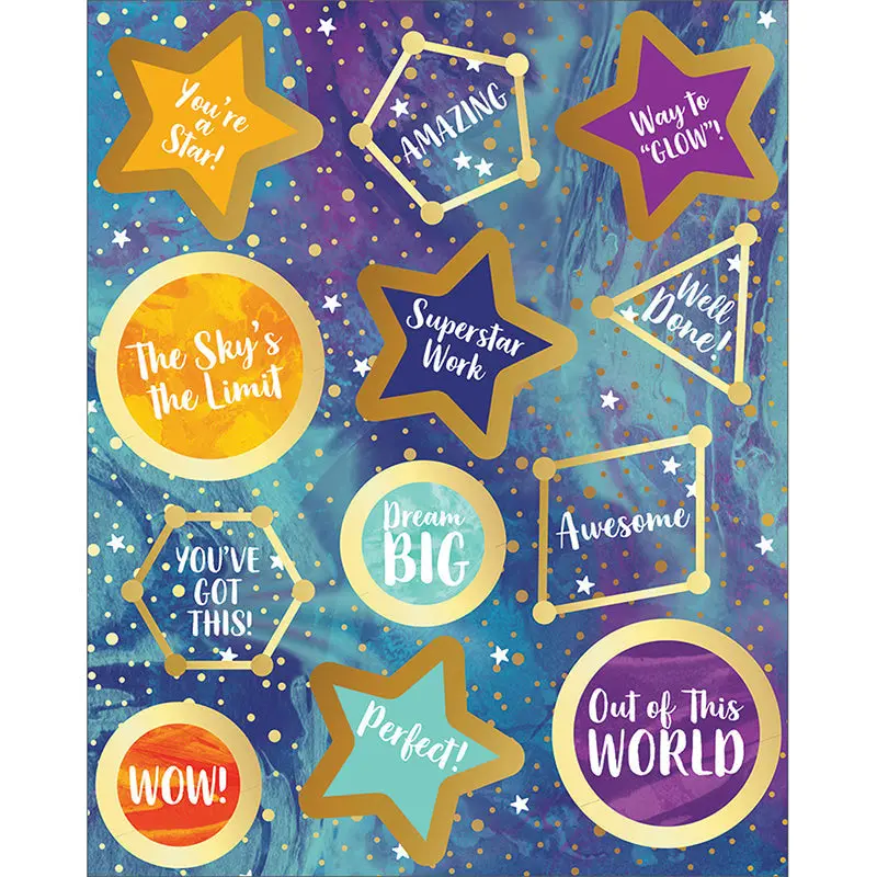 GALAXY MOTIVATIONAL STICKERS 72 STICK