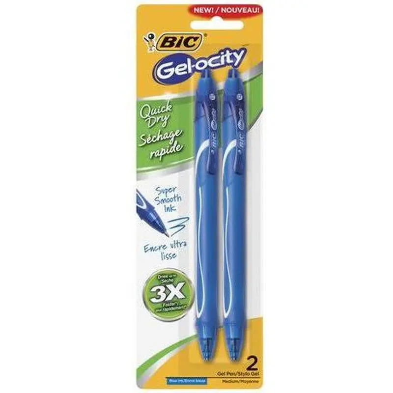 GEL-OCITY QUICK DRY PEN BLUE PQ. 2
