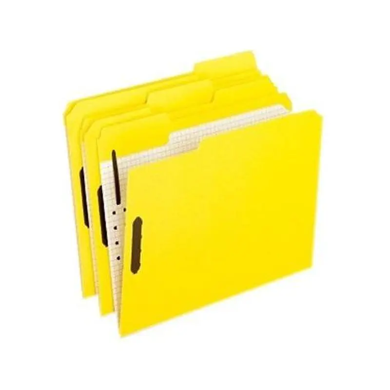 FOLDER LETTER YELLOW 2 FASTENERS BOX/50