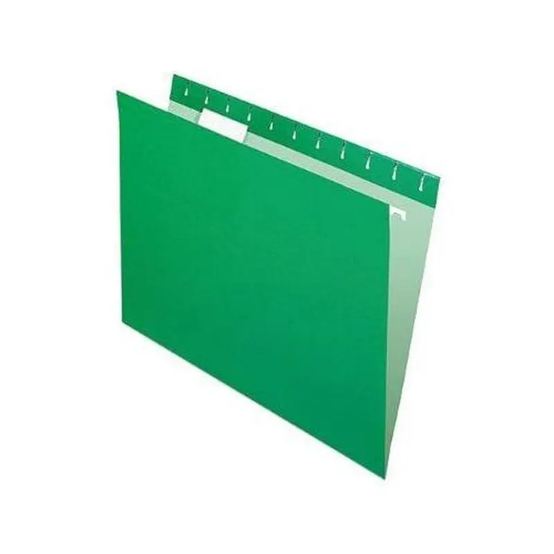 HANGING FOLDER LETTER BRIGHT GREEN BOX/25