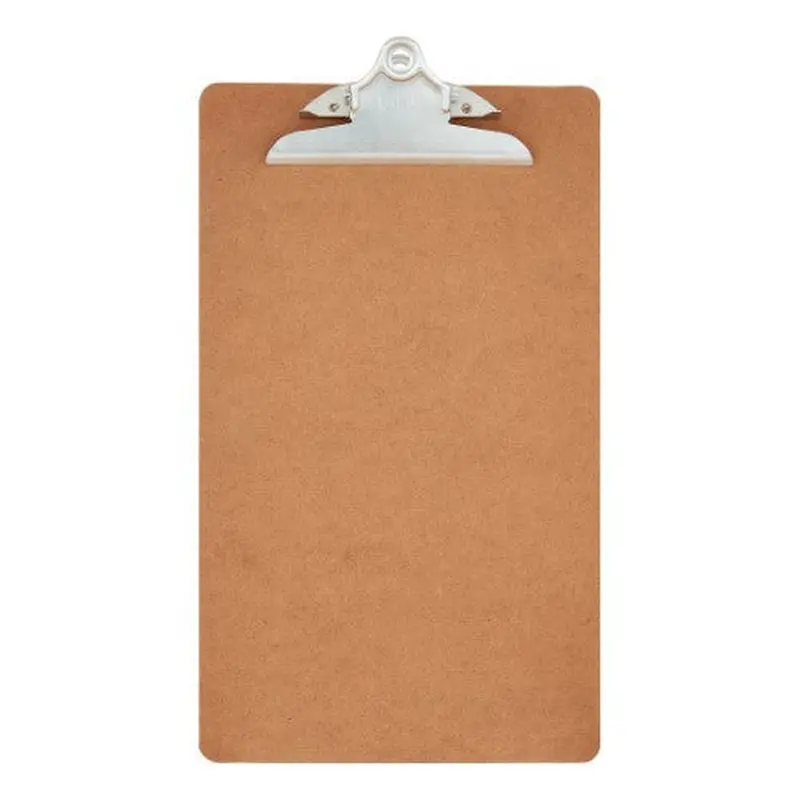 HARDBOARD CLIPBOARD WOOD BROWN LEGAL