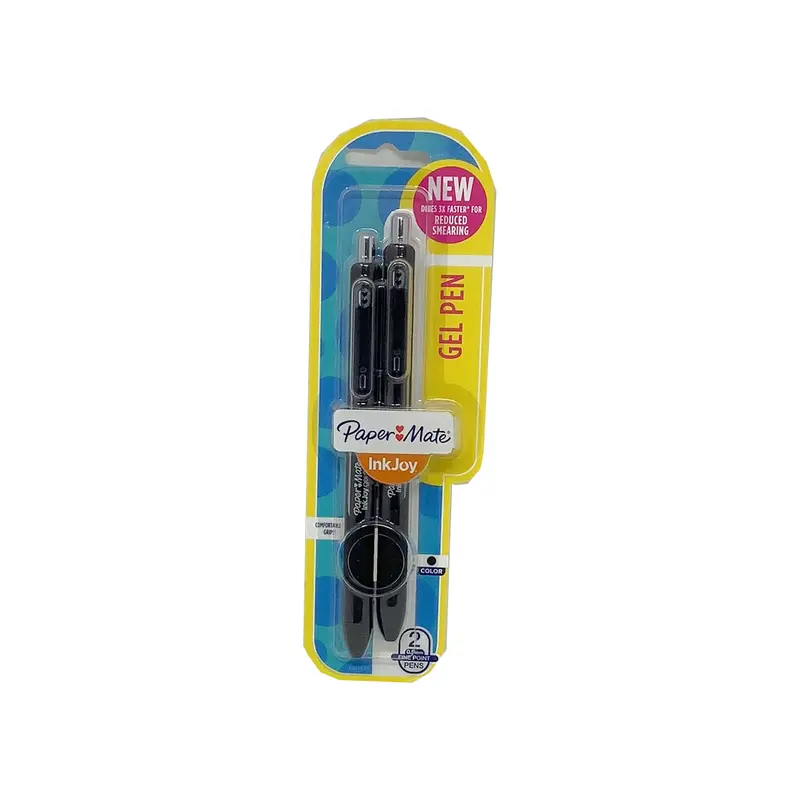 INK JOY GEL RETRACTABLE .5 BLK 2CD
