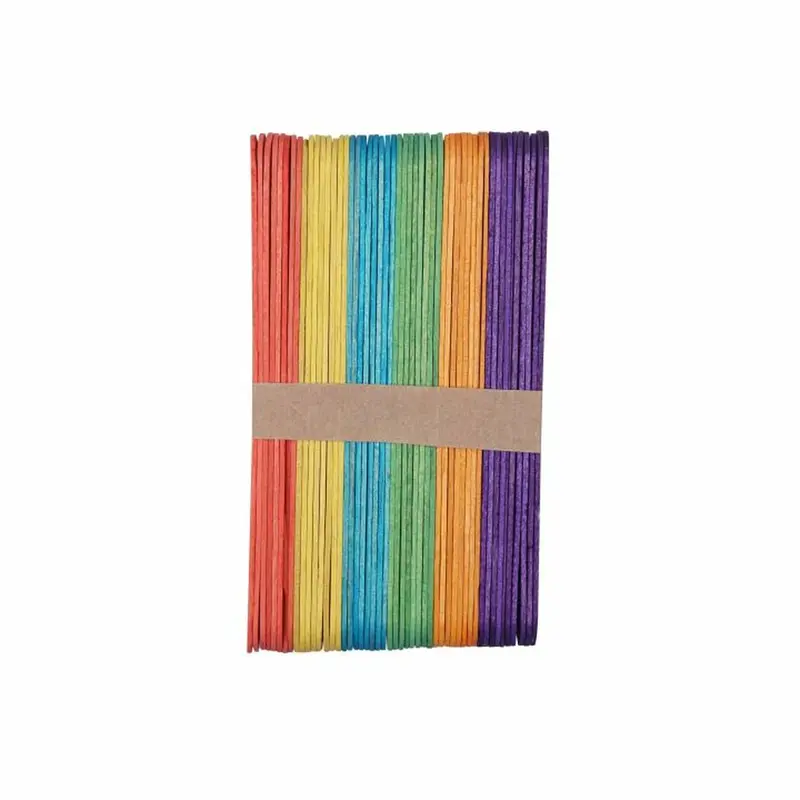 JUMBO POPSICLE STICKS COLORS 50 PC