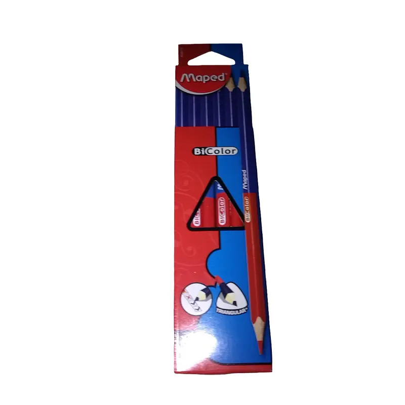 Lapiz Bi Color Pencil & Blue Red 12