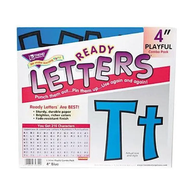 LETTERS CASUAL BLUE PLAYFUL