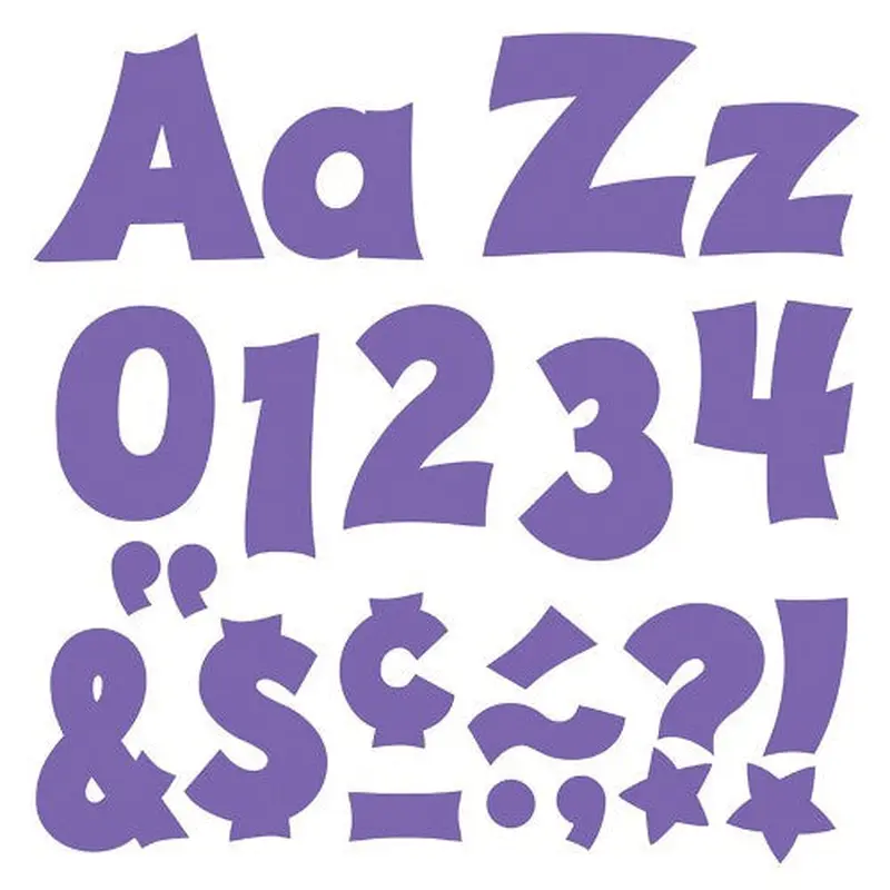 LETTERS SOLID PURPLE