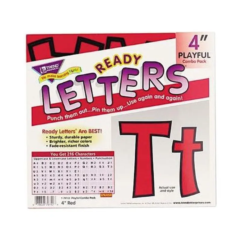 LETTERS CASUAL RED PLAYFUL
