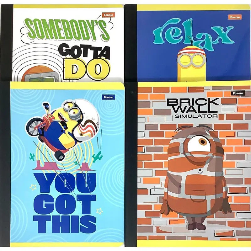 LIBRETA TAPA FLEXIBLE MINIONSRelax