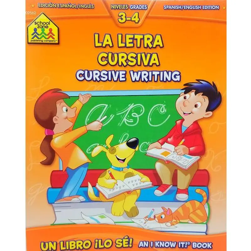 LIBRO BILINGUE ESCRITURA CURSIVO 3-4