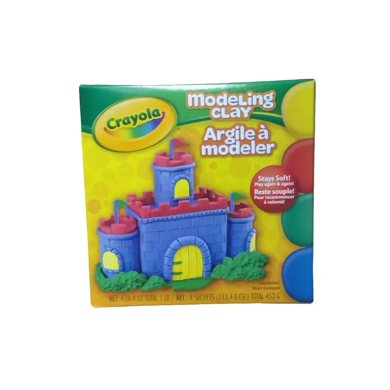 PLASTICINA 1-LB 4 COLORES