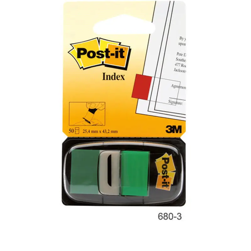 POST IT FLAGS GREEN
