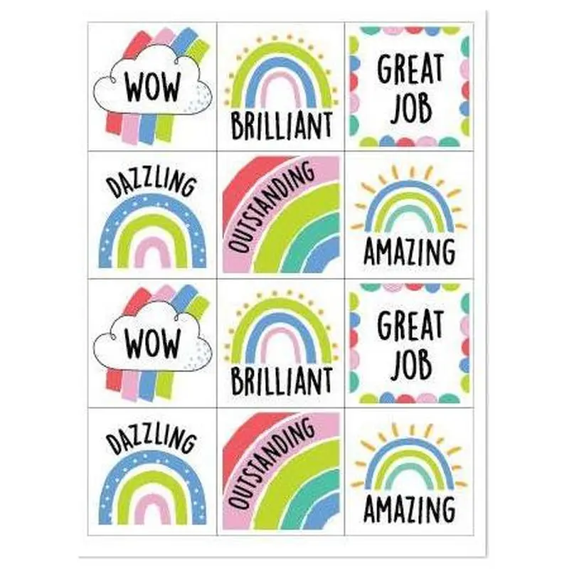 RAINBOW DOODLES REWARDS STICKERS