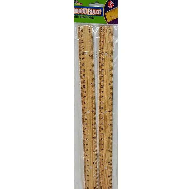 REGLA DE MADERA 30CM