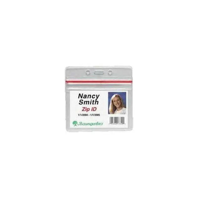 SEALABLE HORIZONTAL ID BADGE HOLDER