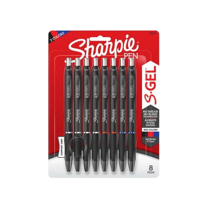 SHARPIE S.GEL 0.7MM 8CT ASST is