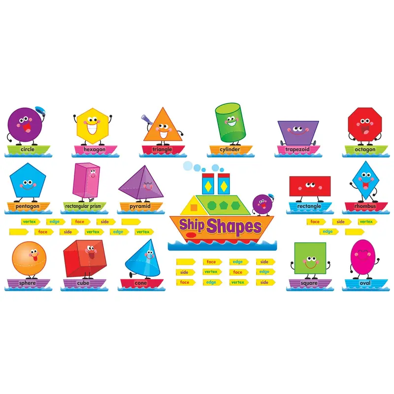 SHIP SHAPES & COLORS BULLETIN BOARD