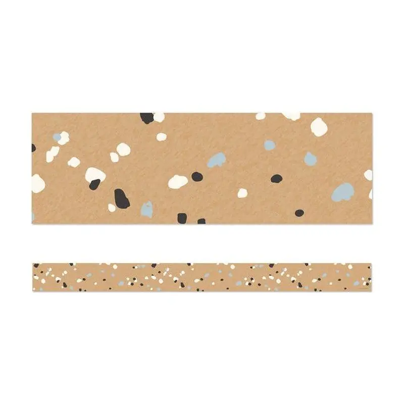 Speckled Kraft Paper Straight Bulletin Board Borde