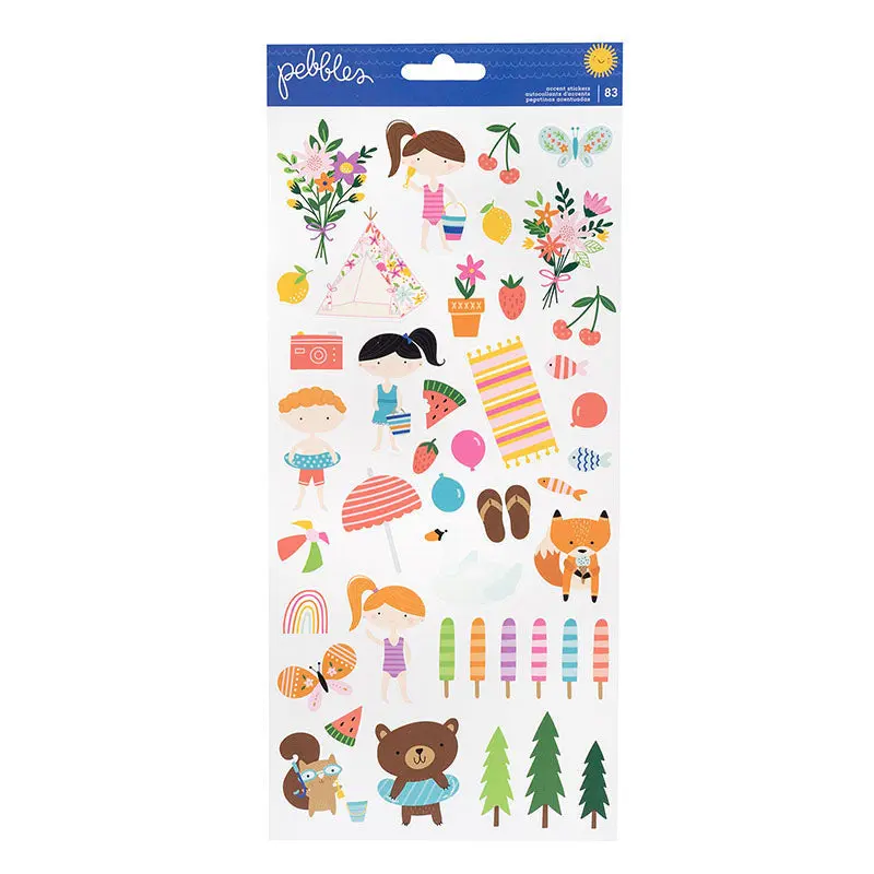 SUN AND FUN STICKERS 83PCS