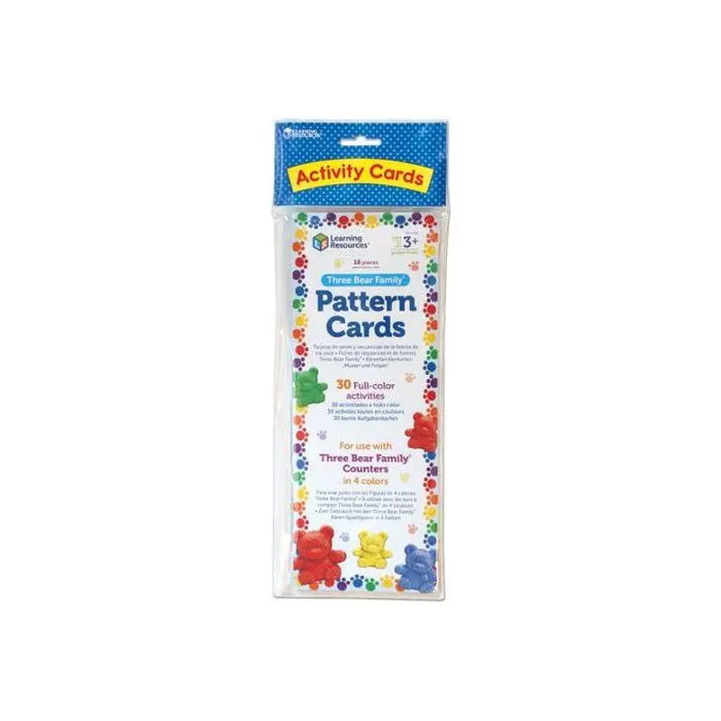 THREE BEAR FAMILY DOUBLE-SIDED PATTERN CARDS 16PC