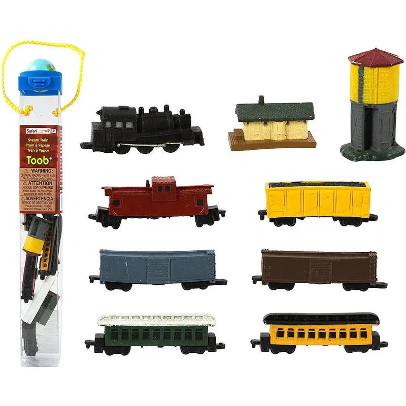 TOOB FIGURES STEAM TRAINS 12 PC