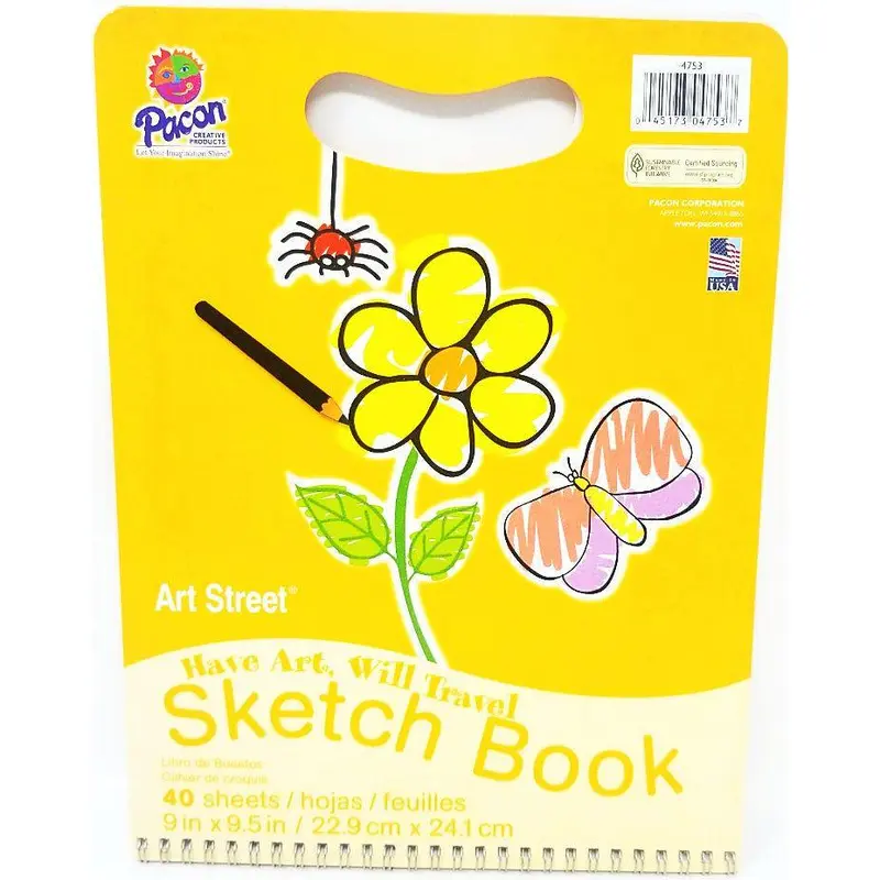 TRAVEL SKETCH BOOK 9X9.5 40CT