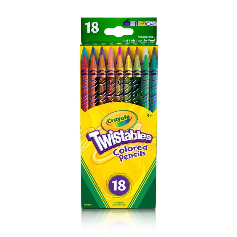 TWISTABLES COLORED PENCILS PQT. 18