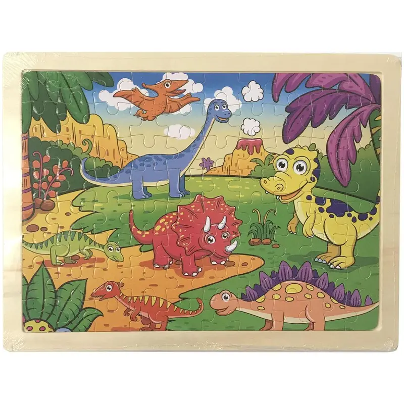 WOODEN JIGSAW PUZZLE: DINOSAURS