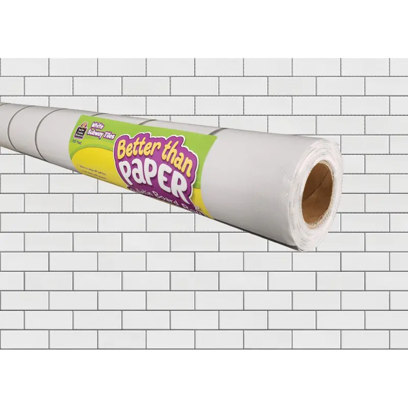WHITE SUBWAY TILE BETTER THAN PAPER BULLETIN BOARD