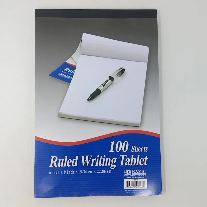 WRITING TABLET 6" X 9"