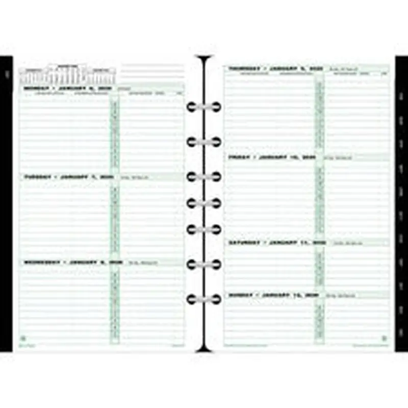 Day-Timer 2-page-per-week Original Planner Desk Refill