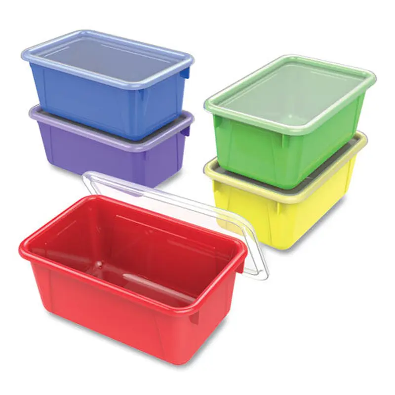BIN,CUBBY,W LID,5PK,AST