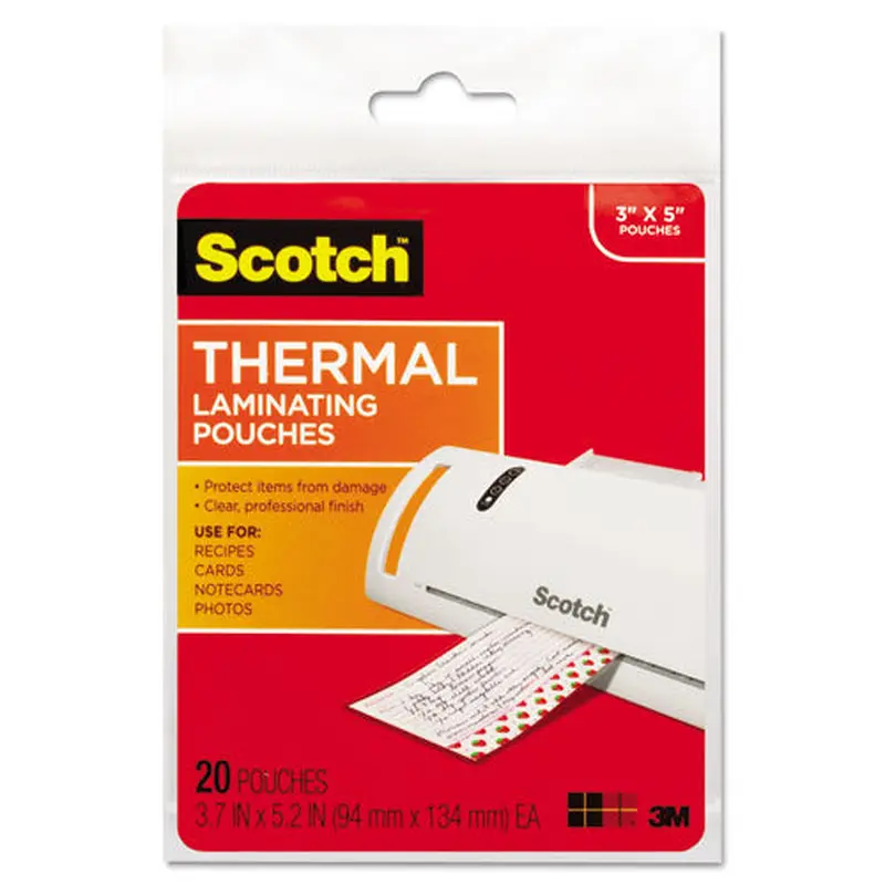 POUCH,THRML,31/2X5,20,CLR