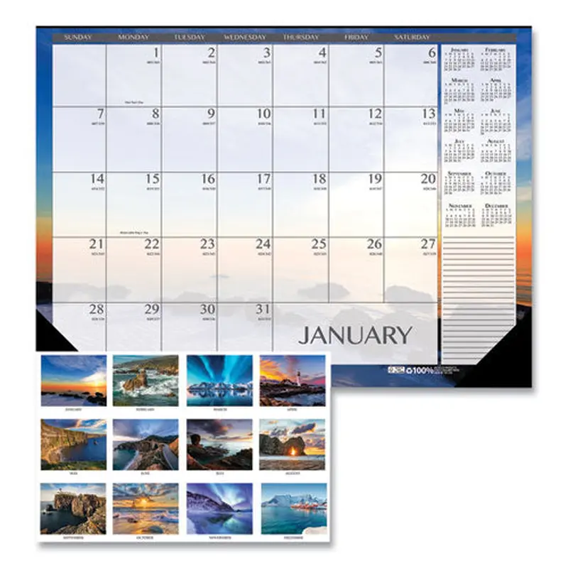 CALENDAR,DESK,SEASCAPE