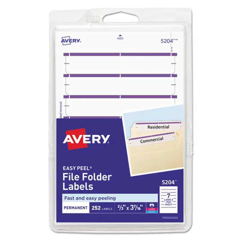 LABEL,FLE,FLDR,252/PK,PP