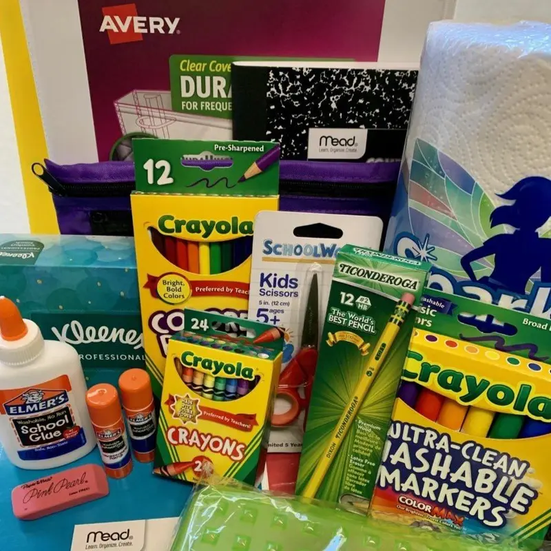 Abita Springs Elementary Kindergarten School Supply Pack 2025-26 School YearBasic Pack including Wish List