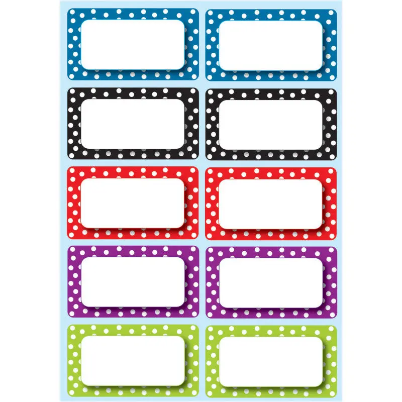 Ashley Magnetic Die-Cut Small Foam Assorted Colors Dots Nameplates & Labels, 10 pcs (ASH 10118)