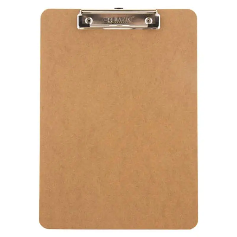 Bazic Hardboard Clipboard Standard Size w/ Low Profile Clip (BAZ 1805)