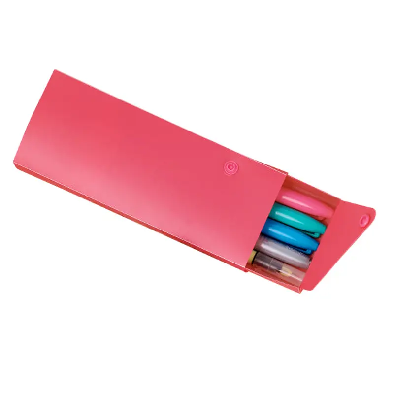 C-Line Slider Poly Pencil Case, Assorted Colors (CLI 05600)Sunset Red