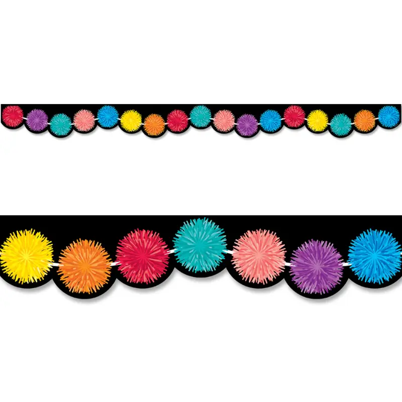 Creative Teaching Pom Poms EZ Border 48' (CTP10515)