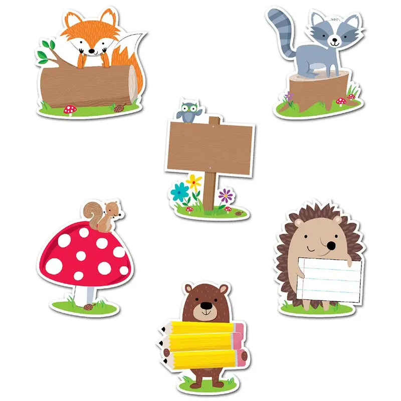 Creative Teaching Press Woodland Friends 6" Designer Cut-Outs (CTP6099)