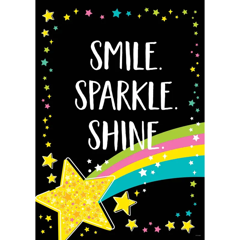 CTP Star Bright Smile. Sparkle, Shine, Inspire U Poster (CTP 10957)