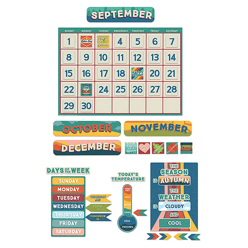 Eureka Adventurer Calendar Bulletin Board Set (EU 847802)