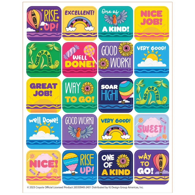 Eureka Crayola Colors of Kindness Theme Stickers (EU 655094)